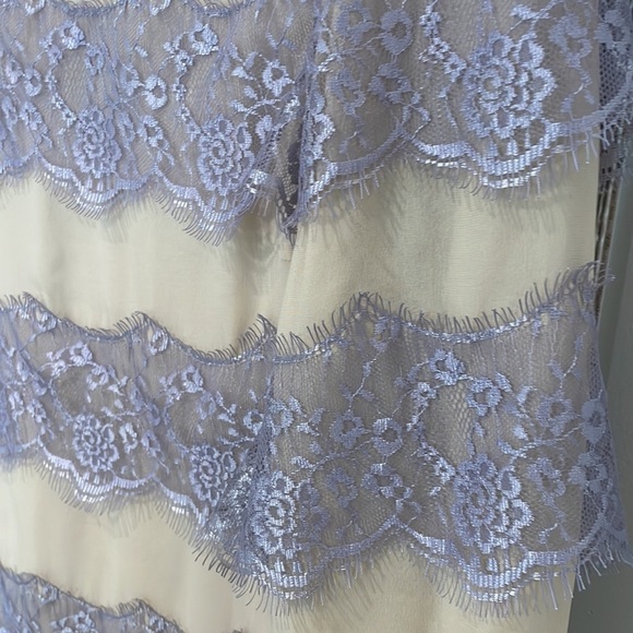 Olivine Gabbro Silk and Lace Blouse - Picture 7 of 11